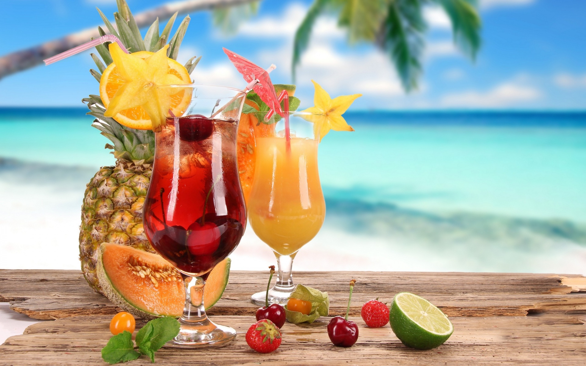Sec on beach cocktail